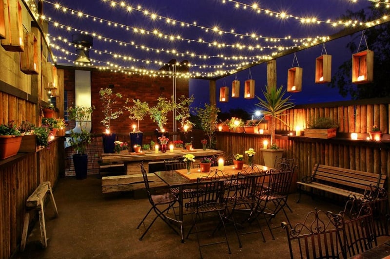 Trang trí sân thượng