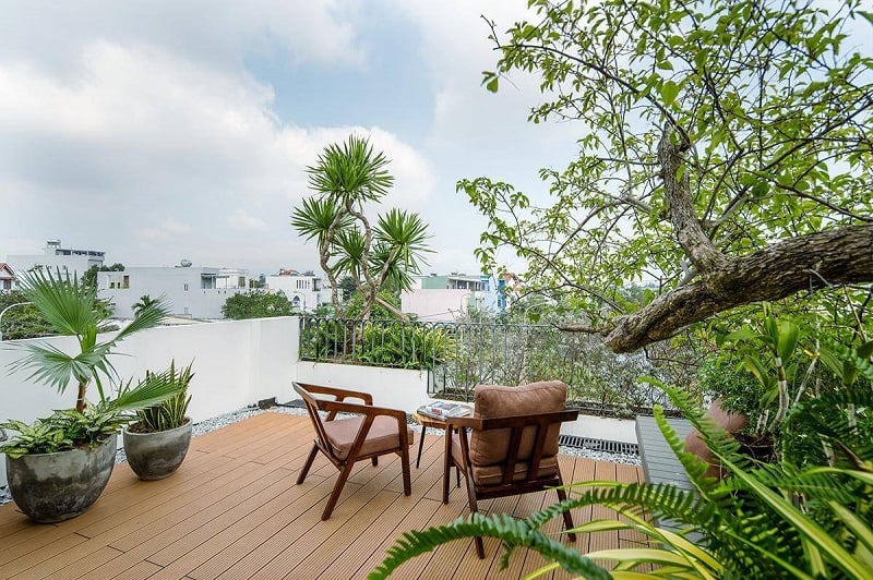 Trang trí sân thượng