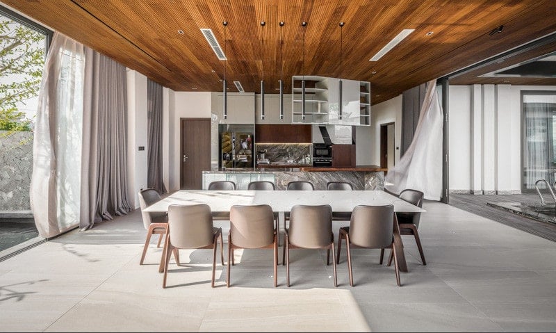 mẫu bàn ăn đẹp 10 ghế