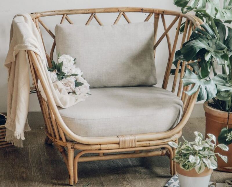 Sofa mây tre đan
