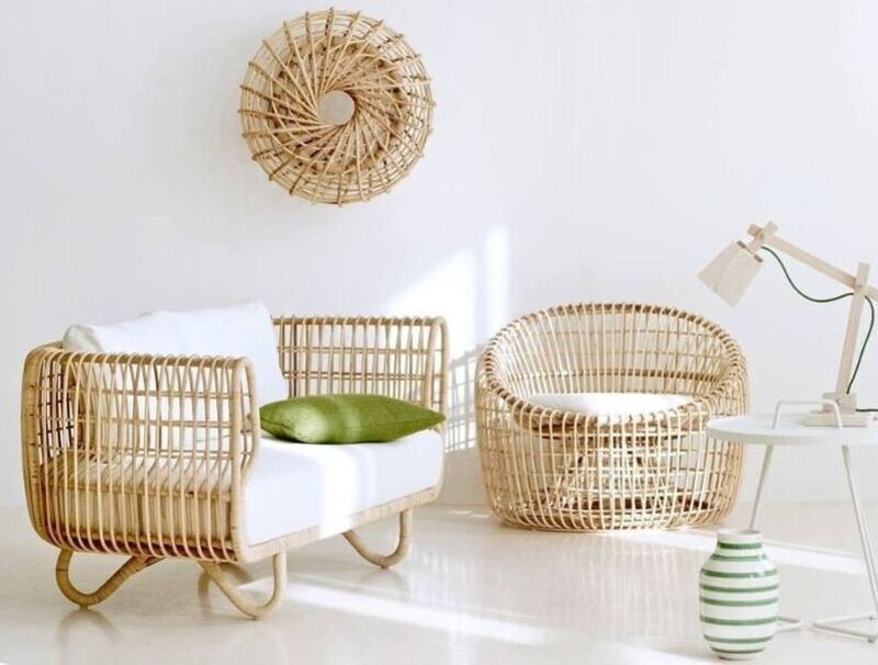 Sofa mây tre đan