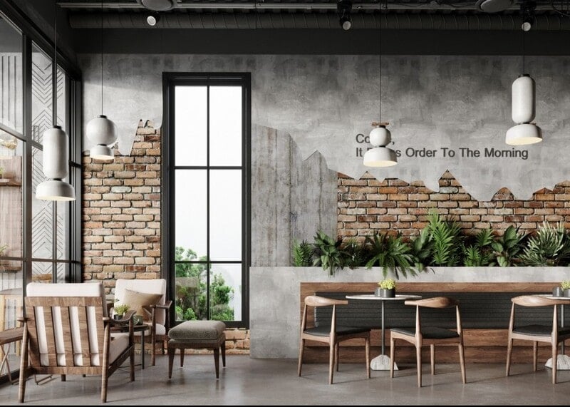trang trí quán cafe