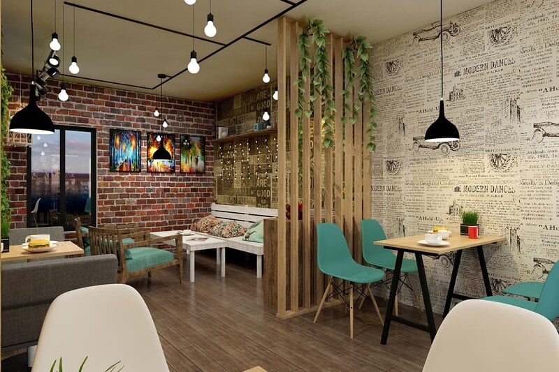 trang trí quán cafe