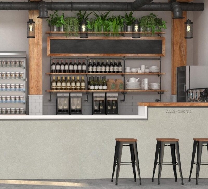 cách bố trí quầy pha chế cafe