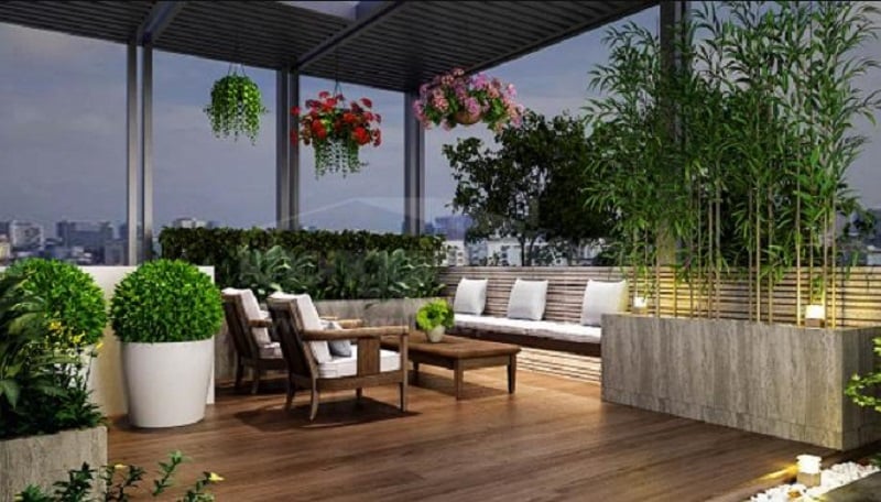 Trang trí sân thượng