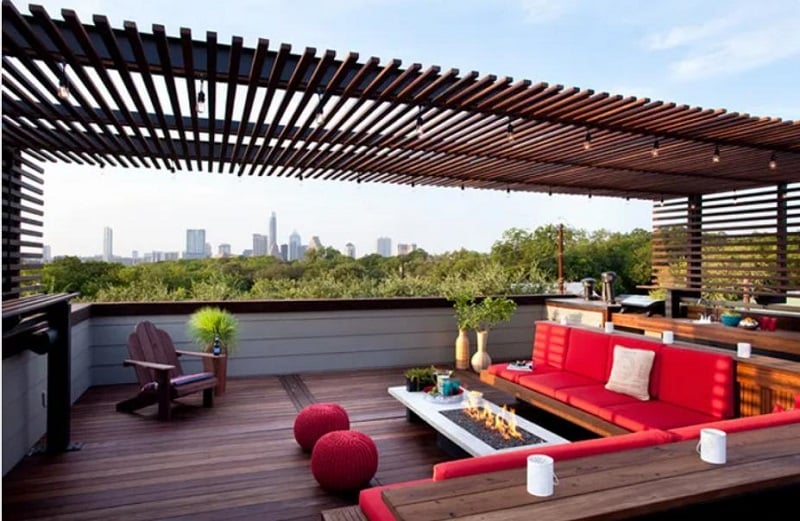 Trang trí sân thượng