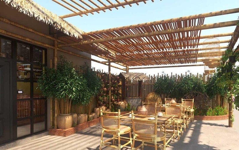 trang trí sân thượng