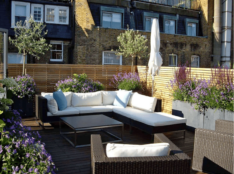 Trang trí sân thượng