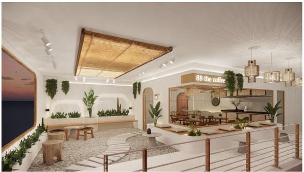 Ý tưởng sử dụng đèn led trang trí quán trà sữa mẫu 3