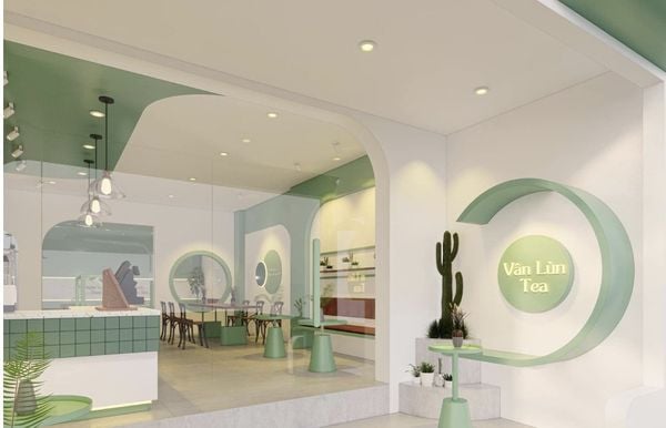 Ý tưởng trang trí quán trà sữa nhỏ