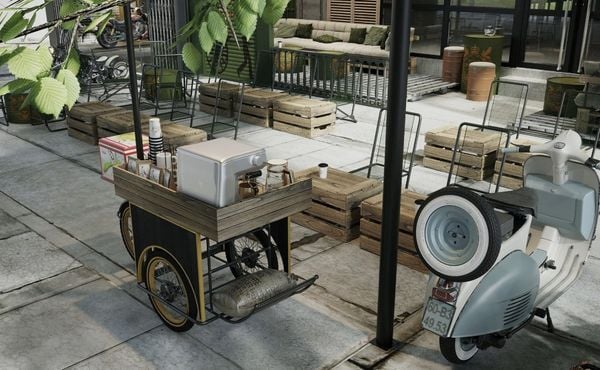 Tạo góc check-in cổ xưa với phụ kiện bàn may, radio mẫu 3