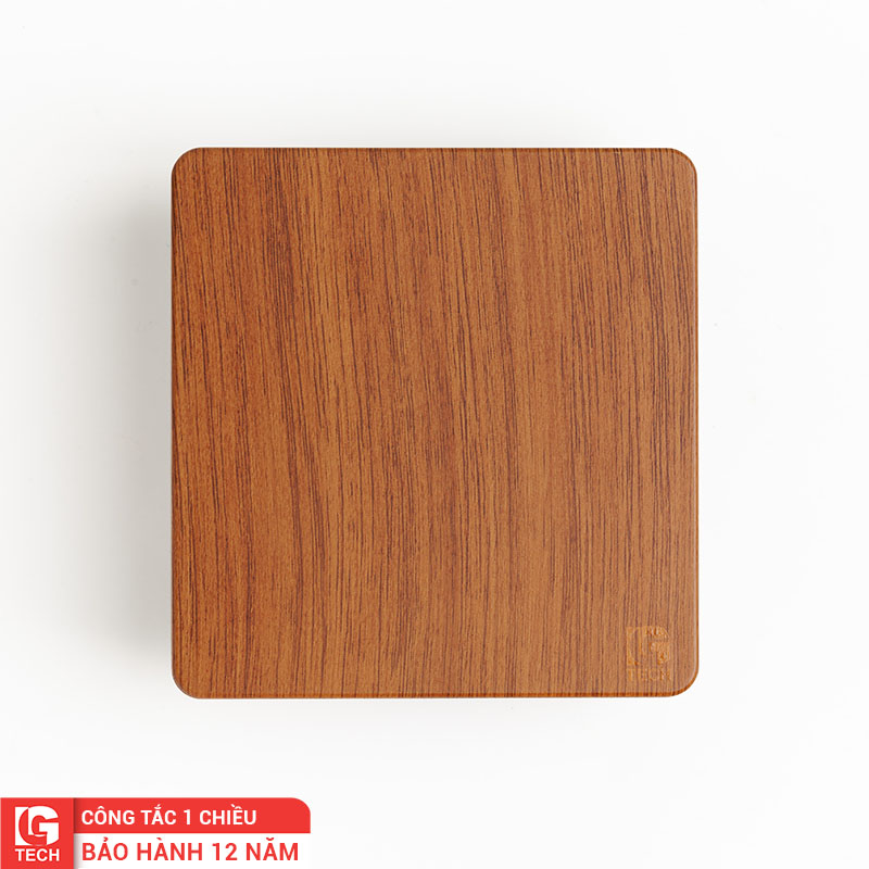 Công tắc điện đơn, tràn viền, vân gỗ LG Tech LG-AB-05-001