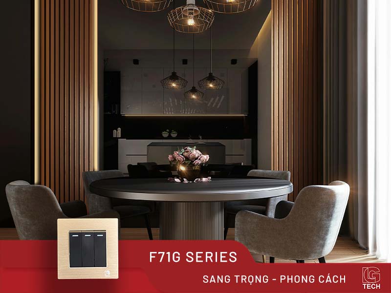 Công tắc điện 3 nút LG-F71G-003N có kích thước tiêu chuẩn 86x86x40mm, phù hợp với các hộp điện âm tường thông dụng. Viền kính cường lực màu vàng bóng không chỉ tạo nên vẻ đẹp sang trọng mà còn tăng cường độ bền cho sản phẩm. Thiết kế chuẩn vuông giúp công tắc dễ dàng lắp đặt và tương thích với nhiều không gian nội thất khác nhau. Với viền kính cường lực màu vàng bóng, sản phẩm mang lại vẻ đẹp sang trọng, hiện đại và phù hợp với nhiều không gian nội thất khác nhau. Thiết kế chuẩn vuông giúp sản phẩm dễ dàng tích hợp và tạo sự hài hòa cho mọi không gian.