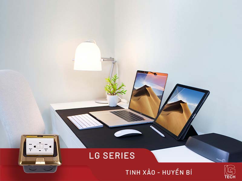 Ổ điện âm sàn LG Tech LG-GFCI, tính năng nhấn đóng mở tiện dụng và an toàn 2 Ổ Điện Âm Sàn