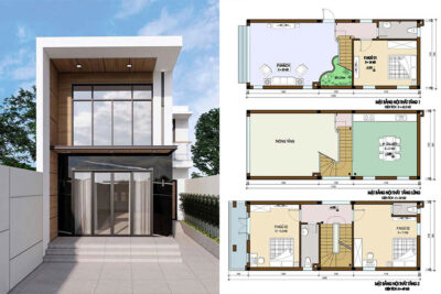 Chi phí xây nhà 1 trệt 1 lầu 1 sân thượng 2024 chi tiết nhất 1