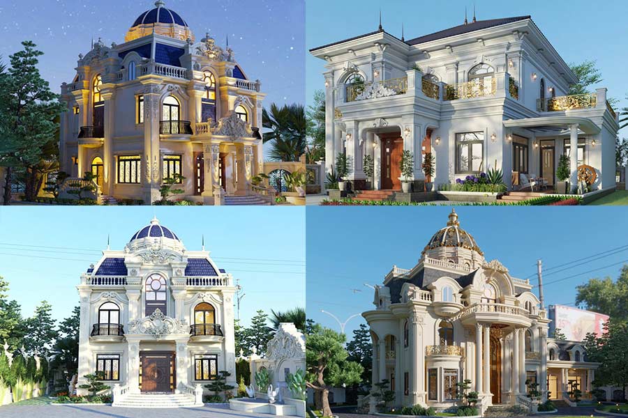 35+ Mẫu Thiết Kế Biệt Thự Pháp 2 Tầng Đẹp Không Tì Vết 1 35+ Mẫu Thiết Kế Biệt Thự Pháp 2 Tầng Đẹp Không Tì Vết