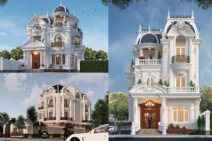 99+ Mẫu Biệt Thự Tân Cổ Điển 3 Tầng Kiểu Pháp Đẹp Ấn Tượng 1 99+ Mẫu Biệt Thự Tân Cổ Điển 3 Tầng Kiểu Pháp Đẹp Ấn Tượng