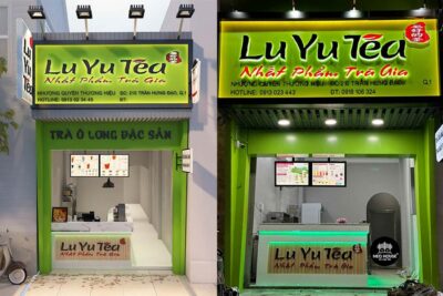 35+ Mẫu thiết kế quán trà sữa 2 tầng ấn tượng nhất hiện nay 1