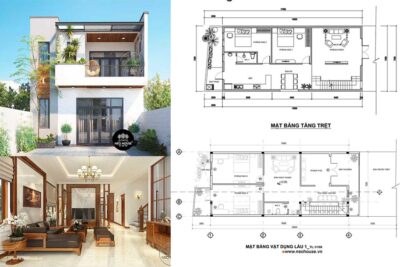 Kinh nghiệm xây nhà 1 trệt 1 lầu đẹp tiết kiệm chi phí 3