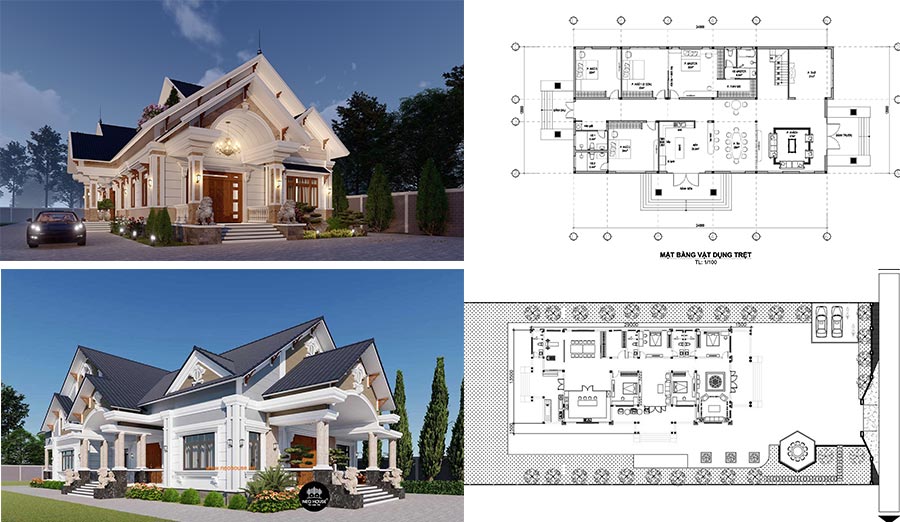 55+ Mẫu nhà cấp 4 4 phòng ngủ đẹp, ấn tượng nhất 2024