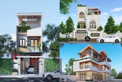 Trọn bộ bản vẽ thiết kế nhà phố 2 tầng 4x20m hiện đại 1 Trọn bộ bản vẽ thiết kế nhà phố 2 tầng 4x20m hiện đại 1