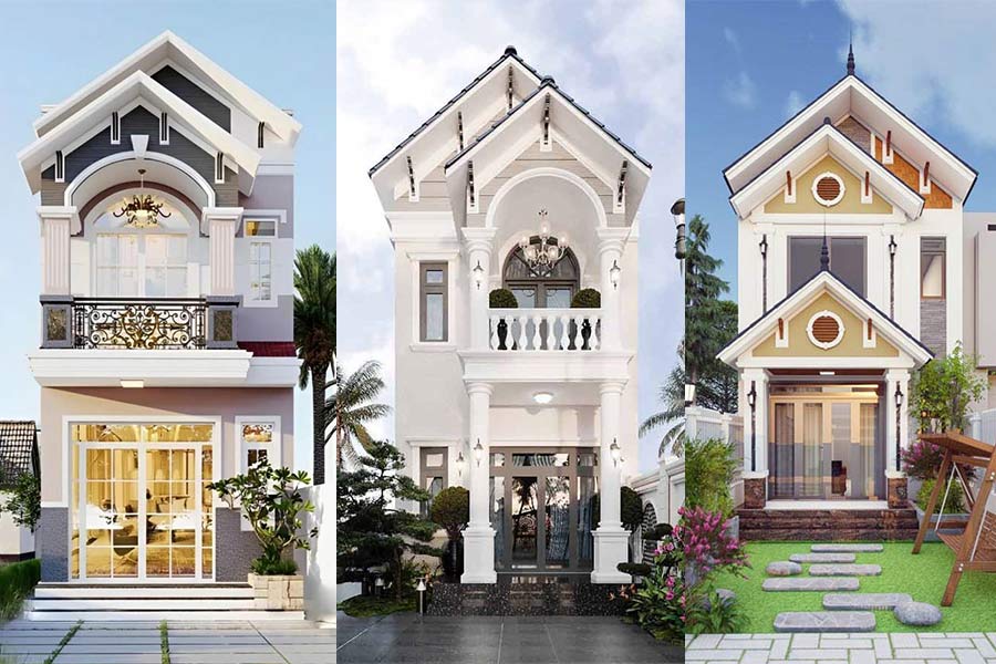 TOP 30+ mẫu nhà 1 trệt 1 lầu mái Thái đẹp đơn giản nhất 2024