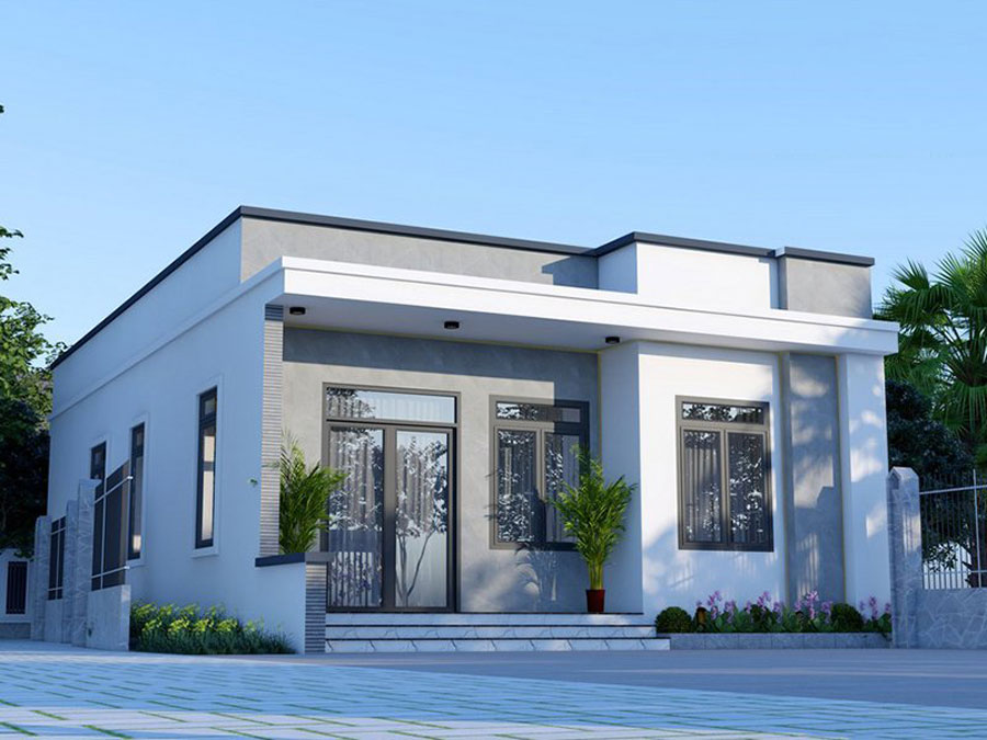 35+ Mẫu Nhà Cấp 4 2 Phòng Ngủ 70m2 Rẻ Đẹp Mới Nhất 2024 1