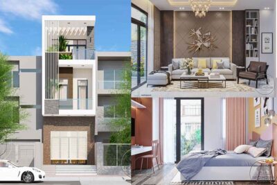 15+ mẫu thiết kế nhà phố 2 tầng có gác lửng hiện đại đẹp 1