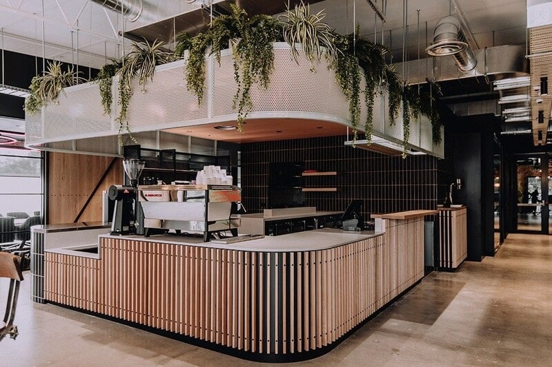 cách bố trí quầy pha chế cafe