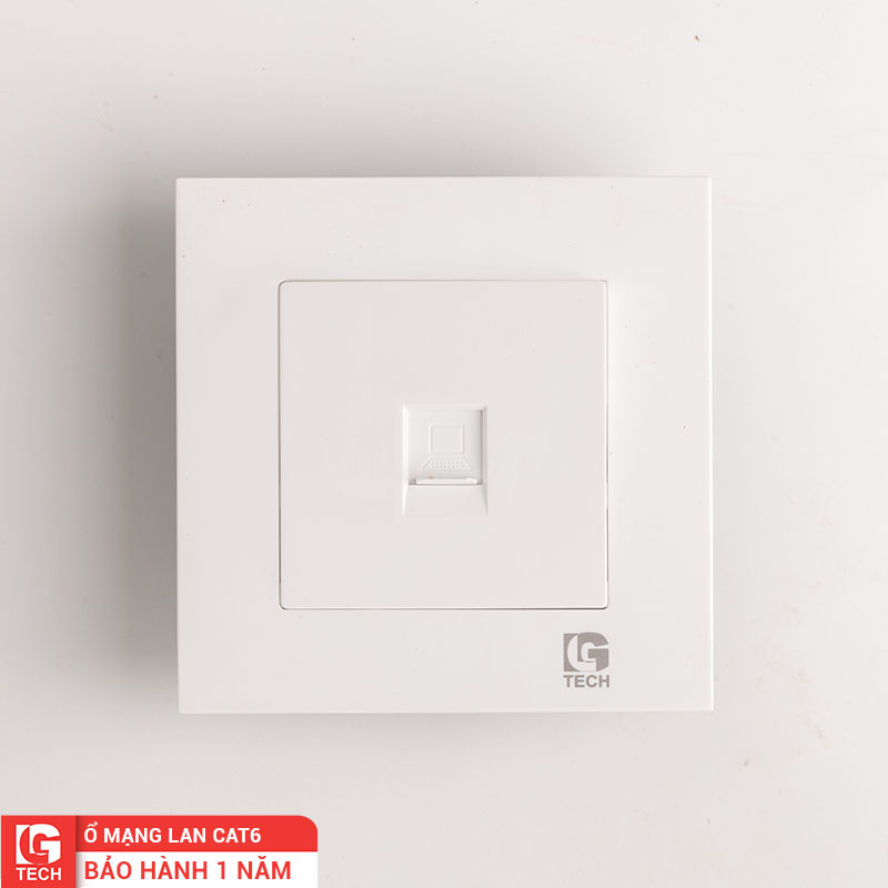 Ổ cắm mạng 1 cổng LAN CAT6 LG Tech LG-F21-054