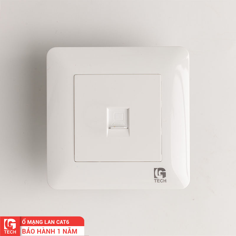 Ổ cắm mạng LAN âm tường đơn LG Tech LG-TT-054