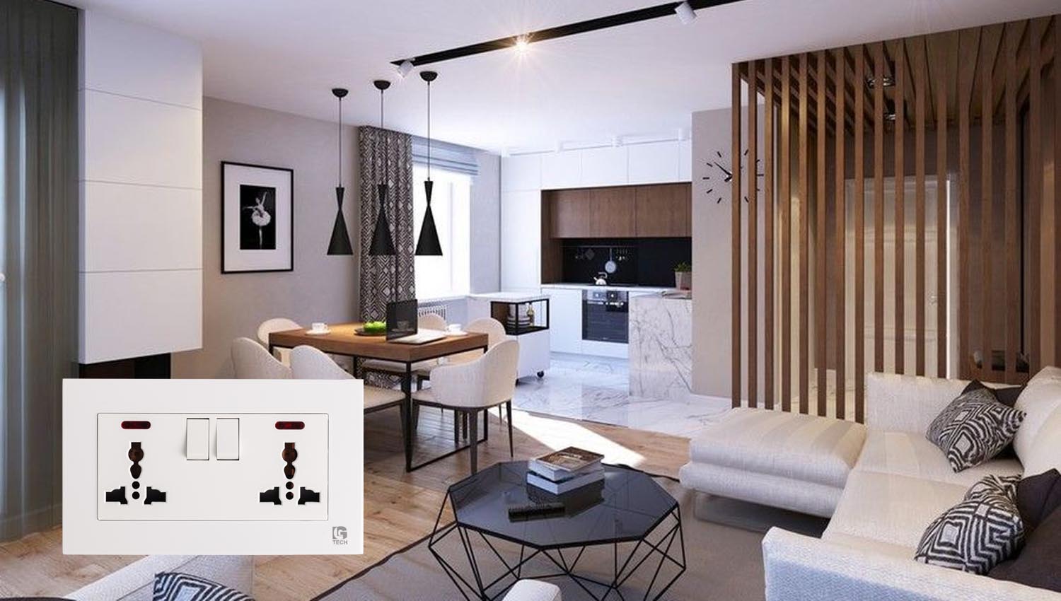 Ổ điện âm tường – bí quyết giúp nhà cửa gọn gàng hơn 8