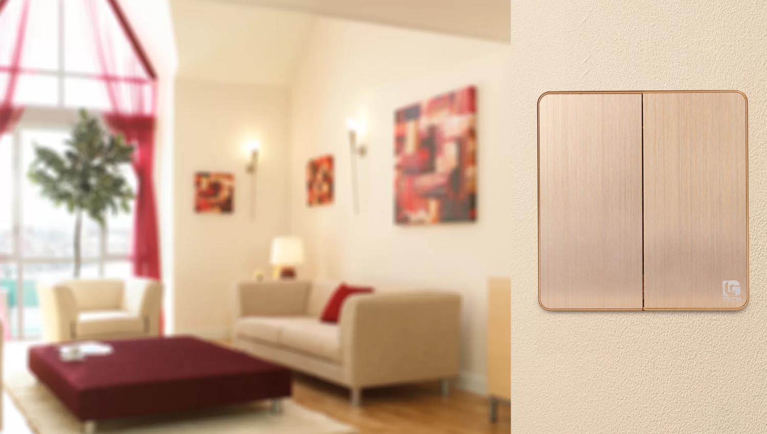 Công tắc đôi có đèn báo: Lựa chọn phù hợp cho phòng khách 9
