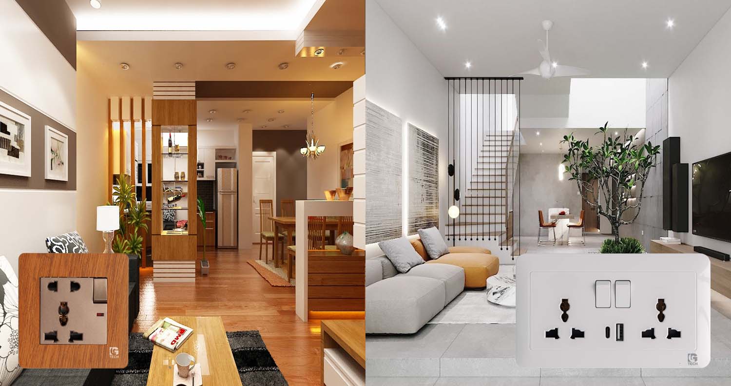 Ổ điện âm tường là gì? Ưu điểm và cách chọn phù hợp 3 Ổ điện âm tường là gì? Ưu điểm và cách chọn phù hợp 2