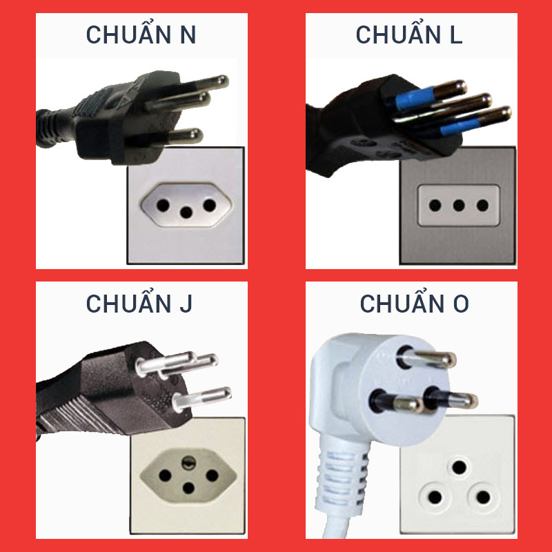 Một số chuẩn hiếm như N, L, J, O gần như không dùng tại Việt Nam.