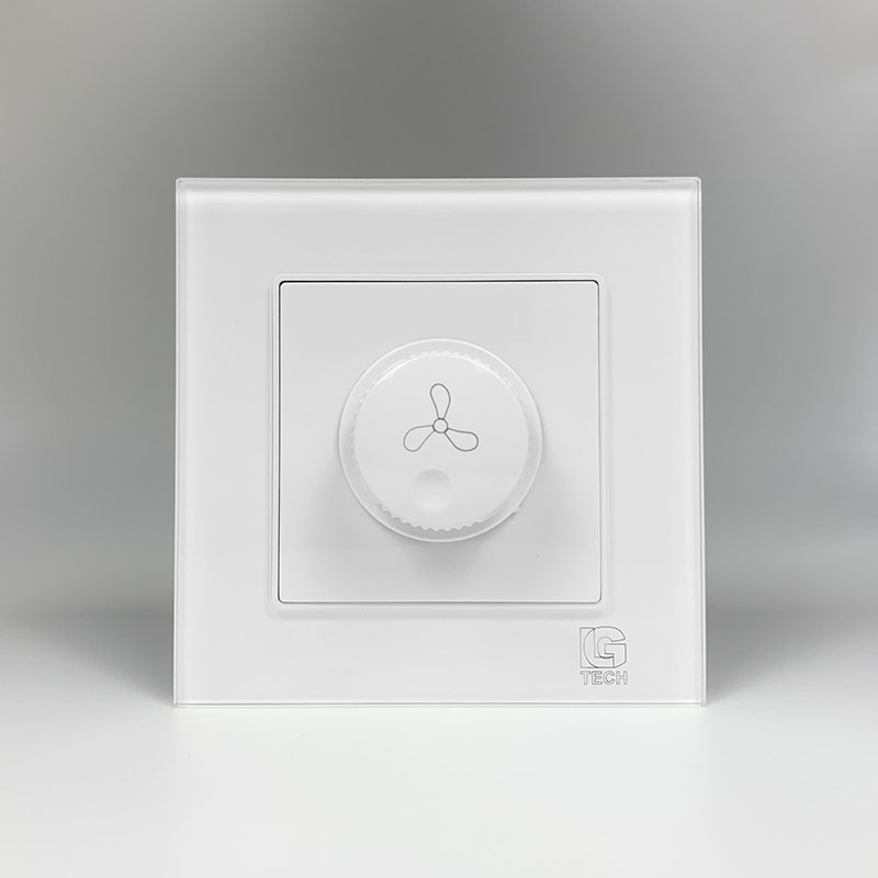 Dimmer quạt điều chỉnh tốc độ viền kính LG Tech LG-F71W-046 1 Dimmer quạt điều chỉnh tốc độ viền kính LG Tech LG-F71W-046