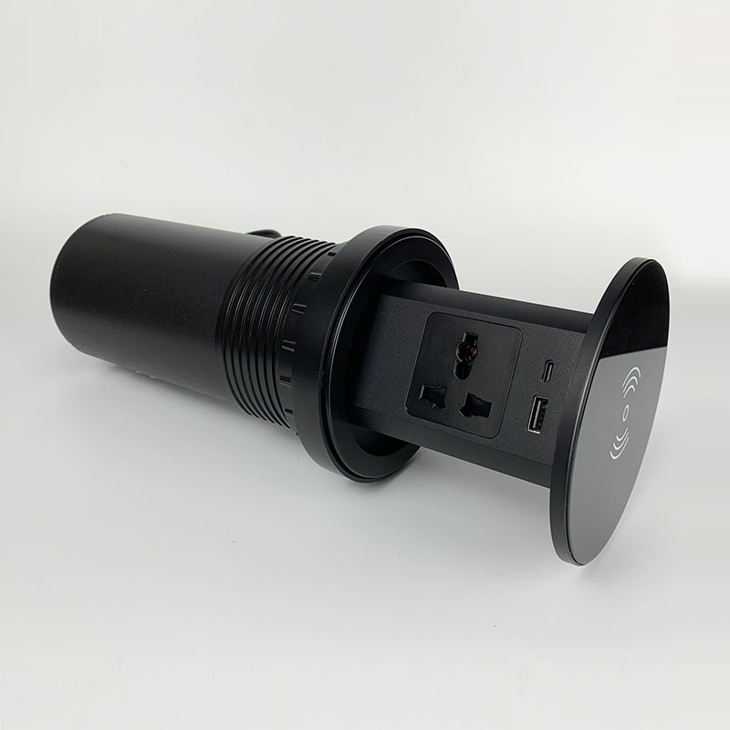 Ổ Cắm Âm Bàn Đảo Sạc Không Dây Màu Đen LG-ABD-002B 1 Ổ Cắm Âm Bàn Đảo Sạc Không Dây Màu Đen LG-ABD-002B