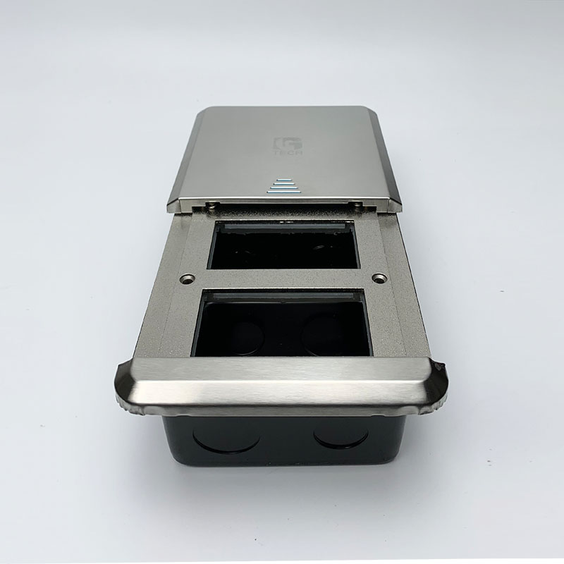 Ổ điện âm sàn nắp mở trượt màu bạc LG-JP06S 1 Ổ điện âm sàn nắp mở trượt màu bạc LG-JP06S