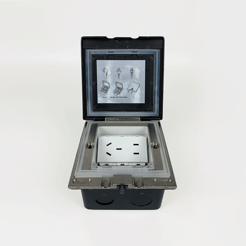 Ổ cắm bàn họp kim loại màu đen LG-TS01B 1 Ổ cắm bàn họp kim loại màu đen LG-TS01B