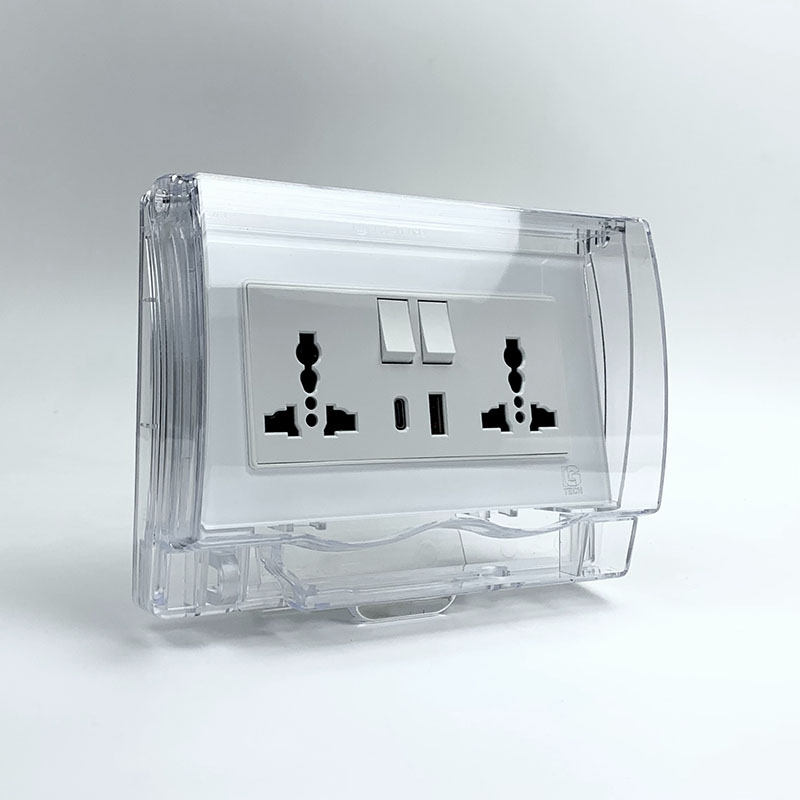 hop bao ve o dien trong nha1 (30-2) Hộp che ổ điện cho ổ chữ nhật IP55 LG-HM146 2