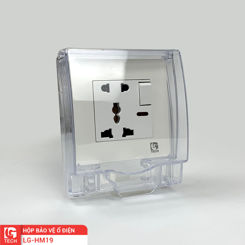 Hộp chống nước ngoài trời cho ổ điện vuông LG-HM19