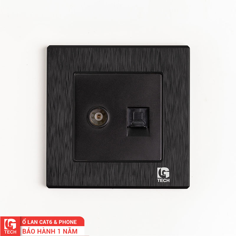 Ổ cắm mạng âm tường LAN CAT6 và điện thoại LG-B21-034