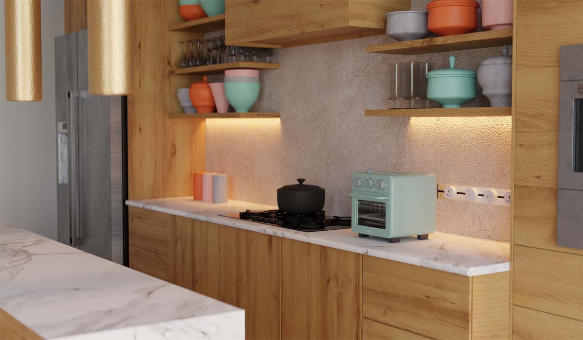 Xu hướng thiết kế bếp thông minh 2025: Vì sao ổ cắm thanh ray trở thành lựa chọn ưu tiên? 2