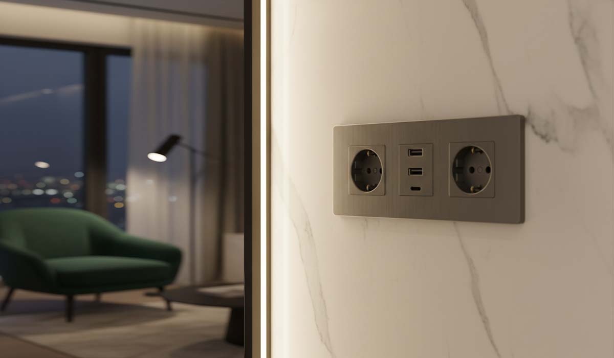 Vì sao ổ điện âm tường được coi là tiêu chuẩn trong các công trình cao cấp? 7