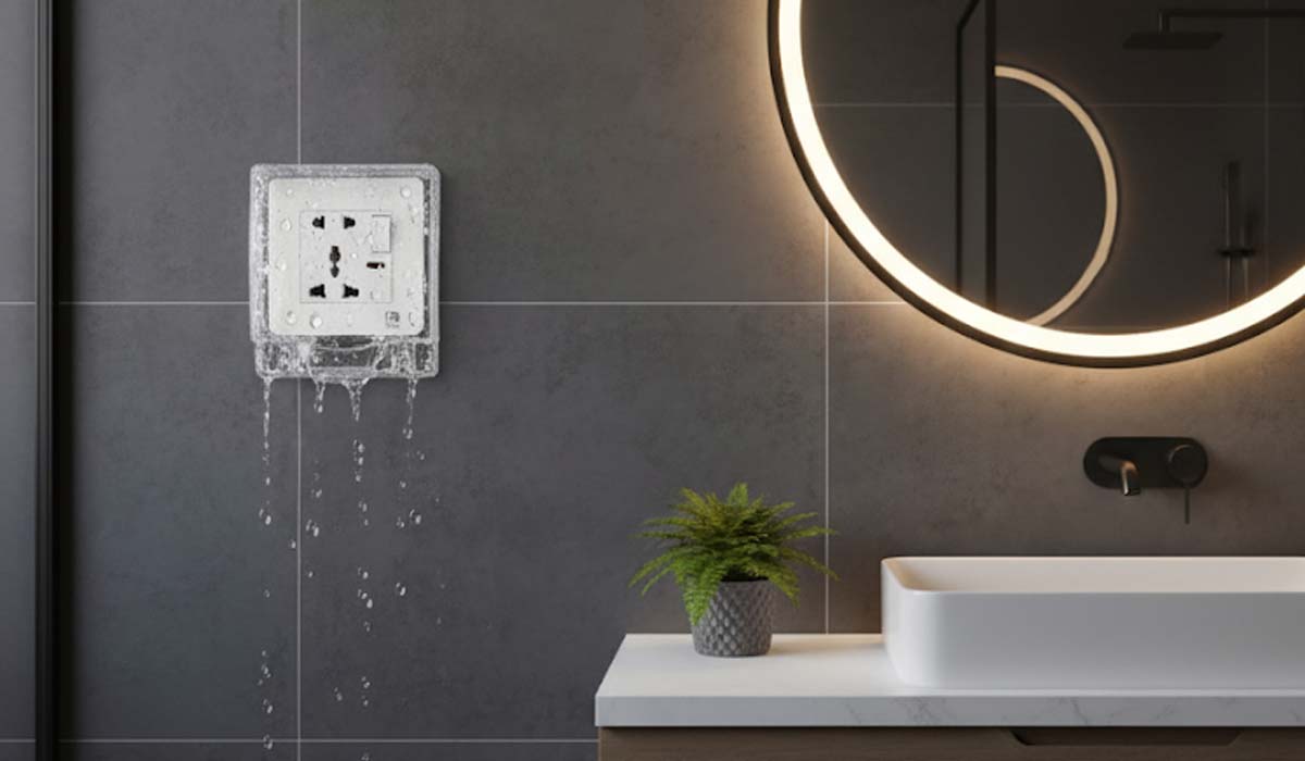 Ổ cắm âm tường trong phòng tắm: Những lưu ý đặc biệt về chống ẩm và an toàn 3