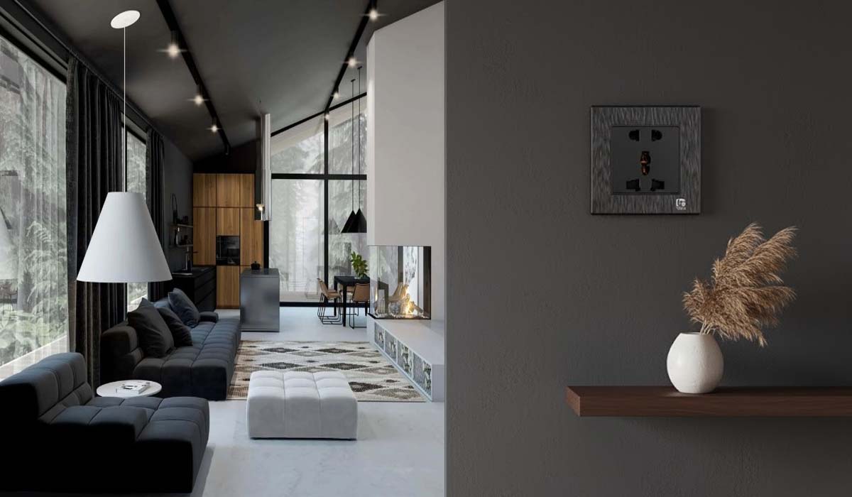 Xu hướng dùng ổ điện âm tường màu đen trong thiết kế nội thất tối giản 1 Xu hướng dùng ổ điện âm tường màu đen trong thiết kế nội thất tối giản 1