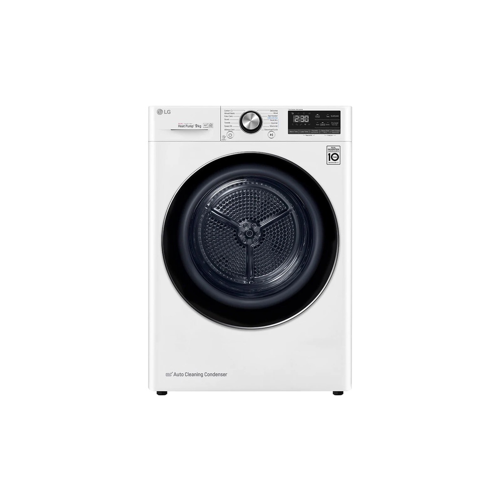 Máy sấy bơm nhiệt LG 9 Kg DVHP09W / DVHP09B