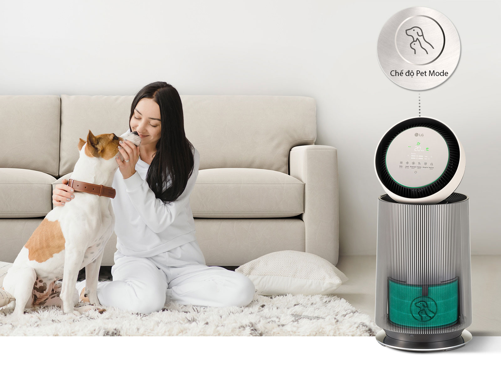 Máy lọc không khí LG PuriCare360 Alpha PET 1 tầng - AS65GDBY0 - Hàng chính hãng 10