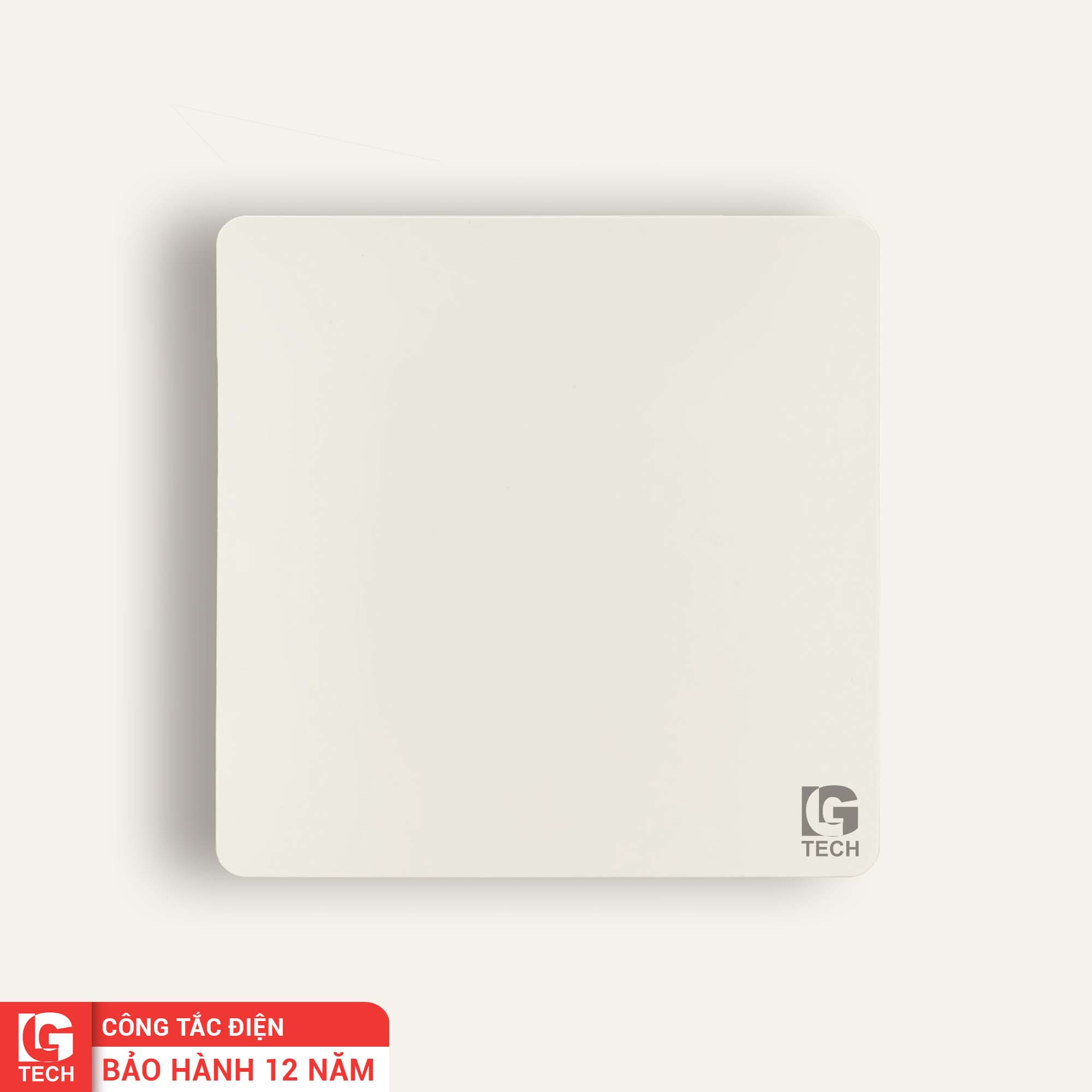 Công tắc tràn viền đơn chống vân tay màu trắng LG-SG-S1-WM