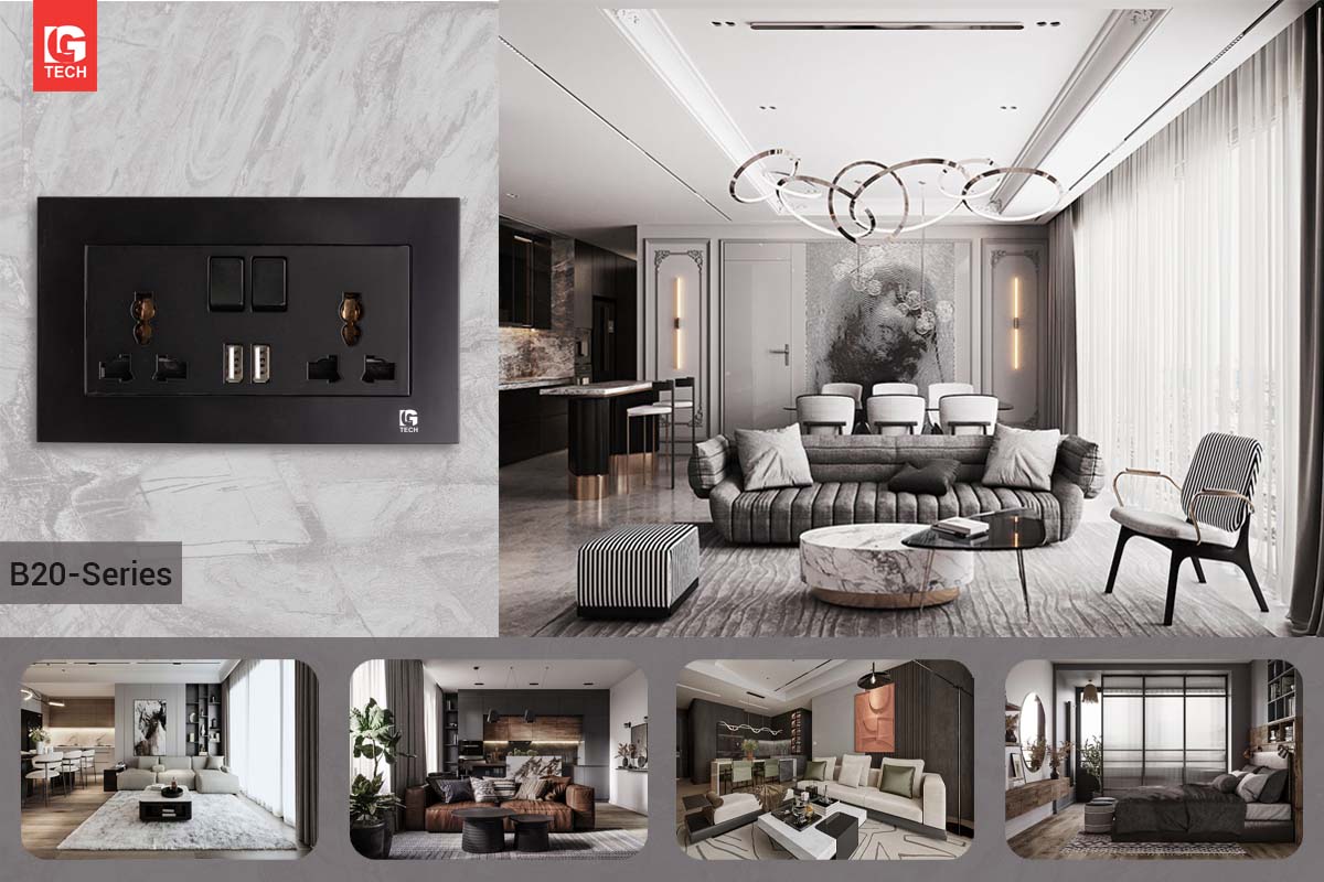 Công tắc ổ cắm LG-B20 Series